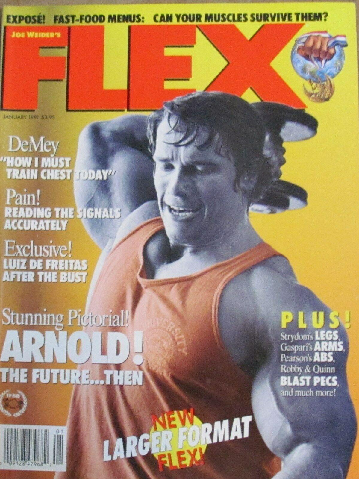 FLEX magazine side cover  January 1991