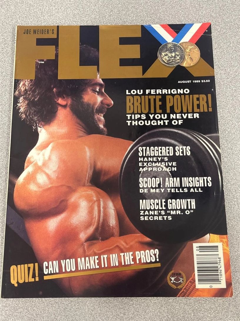 FLEX magazine side cover  August 1989
