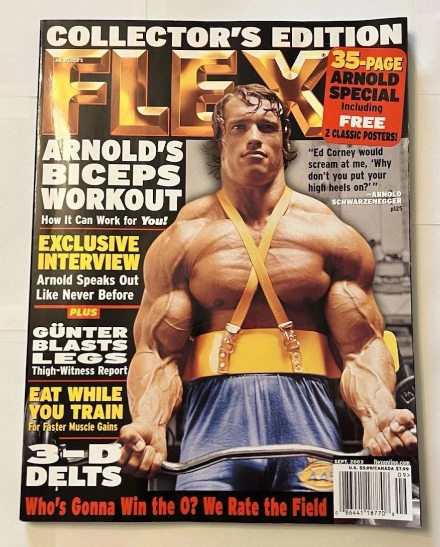 FLEX magazine side cover  September 2003