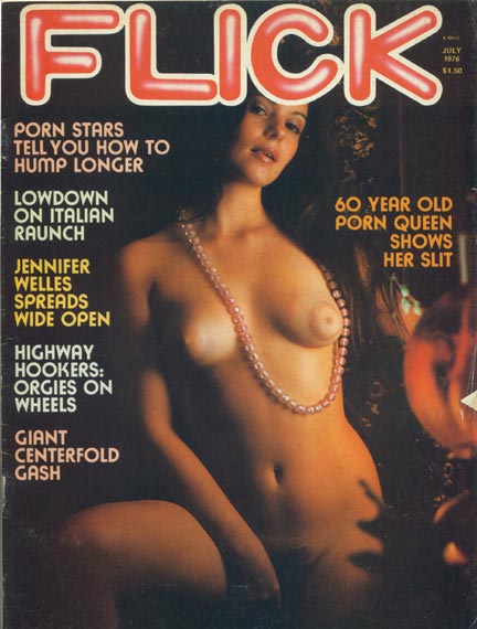 FLICK magazine side cover Issue 8 July 1976