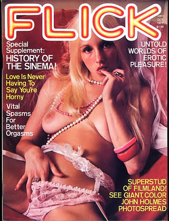 FLICK magazine side cover  Vol 2 No 7 October 1977