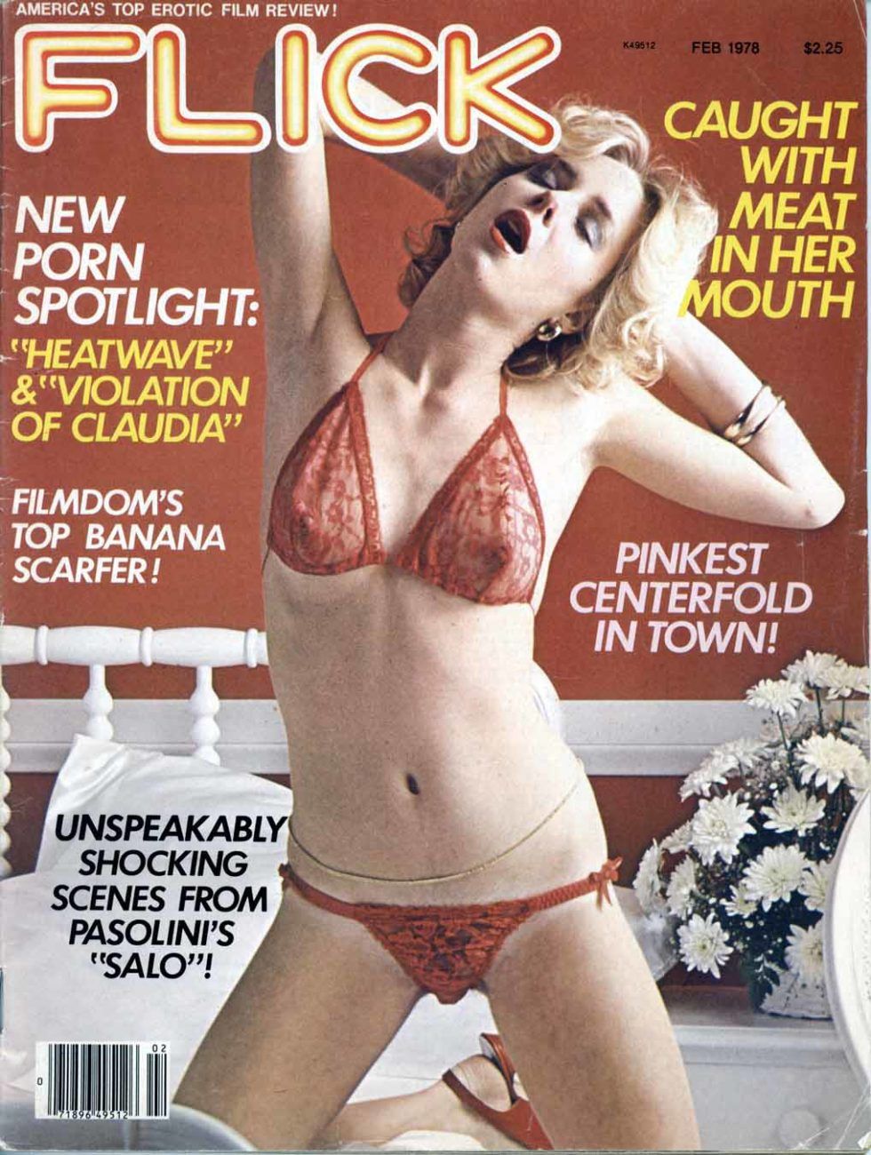 FLICK magazine side cover  Vol 3 No 1 February 1978