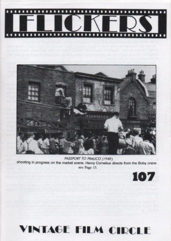 FLICKERS magazine side cover Issue 107 August 1998