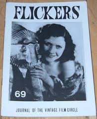 FLICKERS magazine side cover Issue 69 July 1987