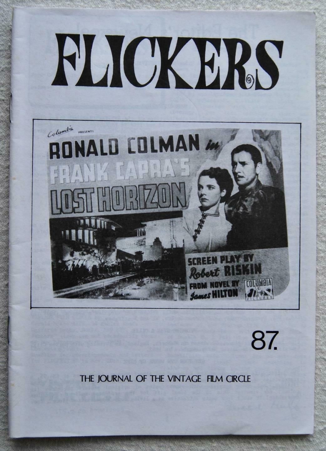 FLICKERS magazine side cover Issue 87  