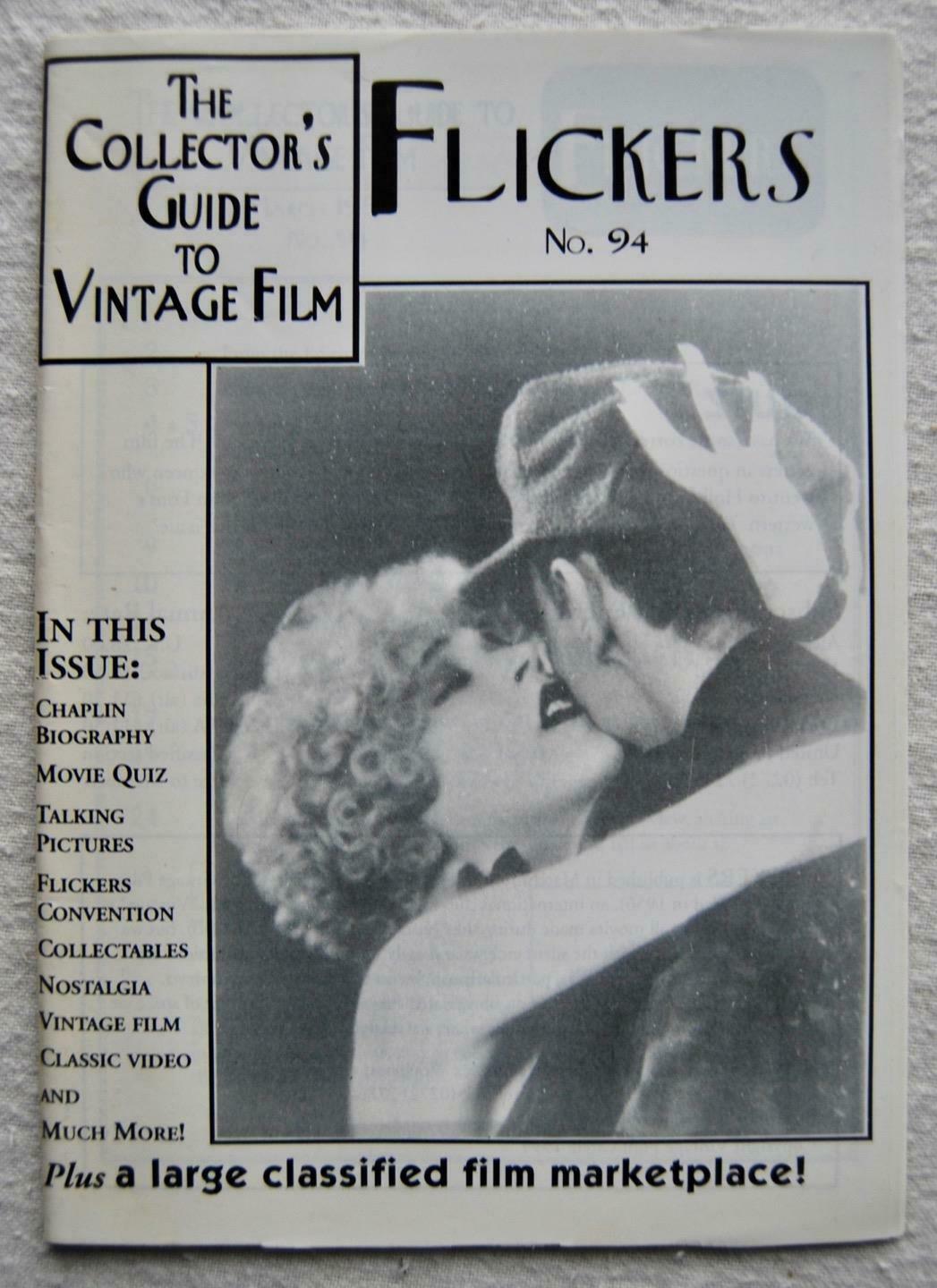 FLICKERS magazine side cover Issue 94 March 1994