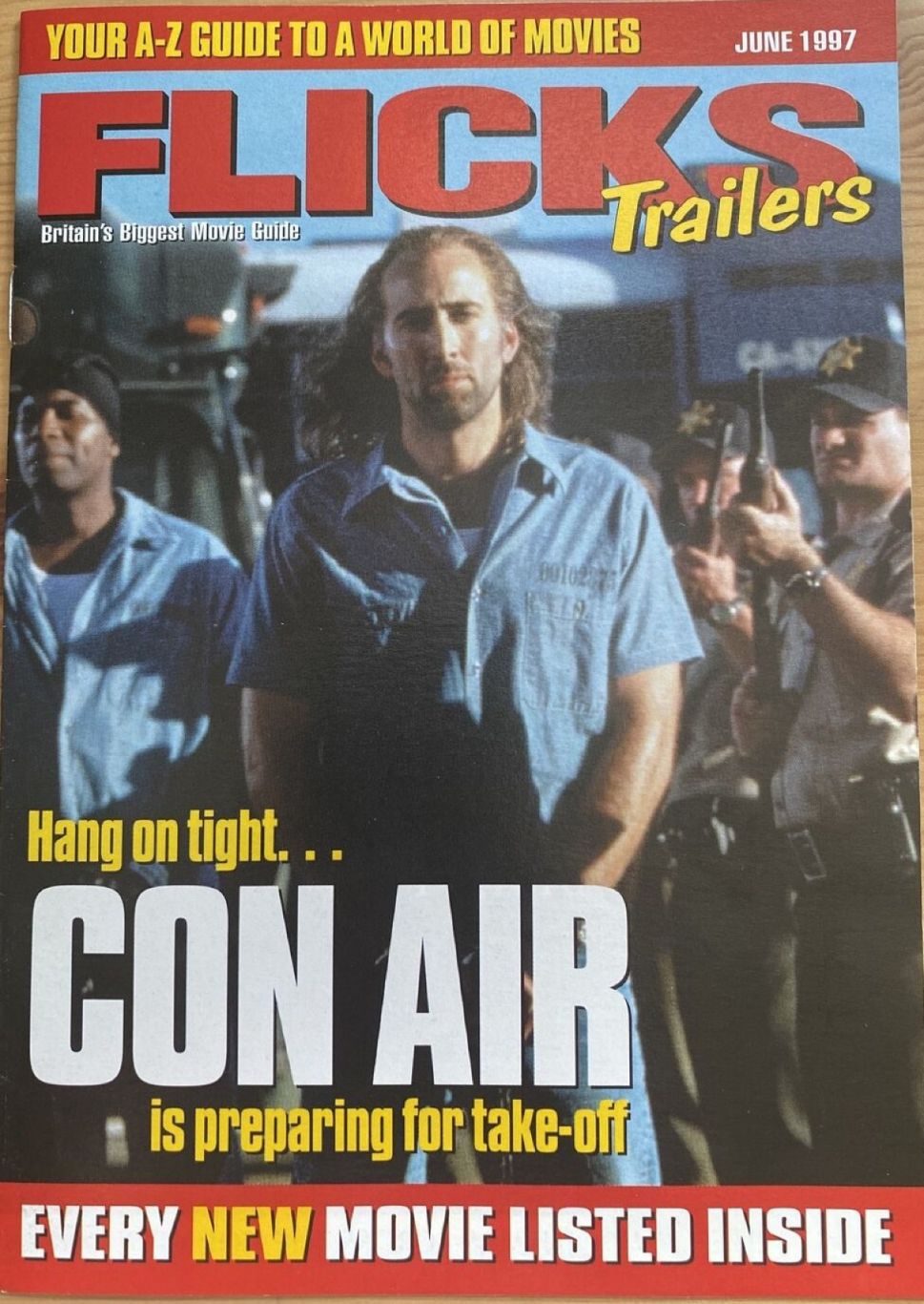 FLICKS TRAILERS magazine side cover  June 1997