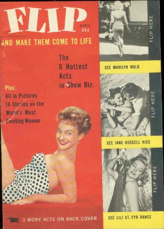 FLIP magazine side cover Issue 1 April 1955