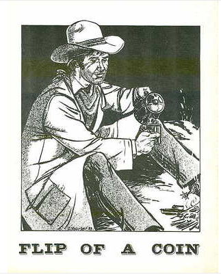 FLIP OF A COIN magazine side cover Issue 2 July 1983