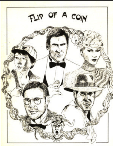 FLIP OF A COIN magazine side cover Issue 4/5  1984