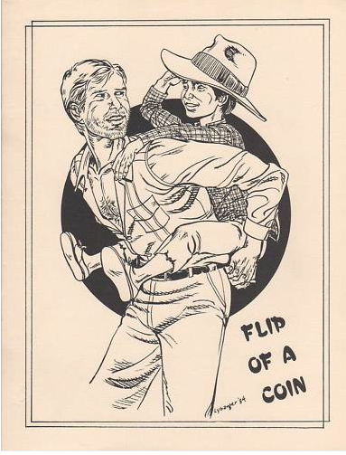 FLIP OF A COIN magazine side cover Issue 7 August 1985