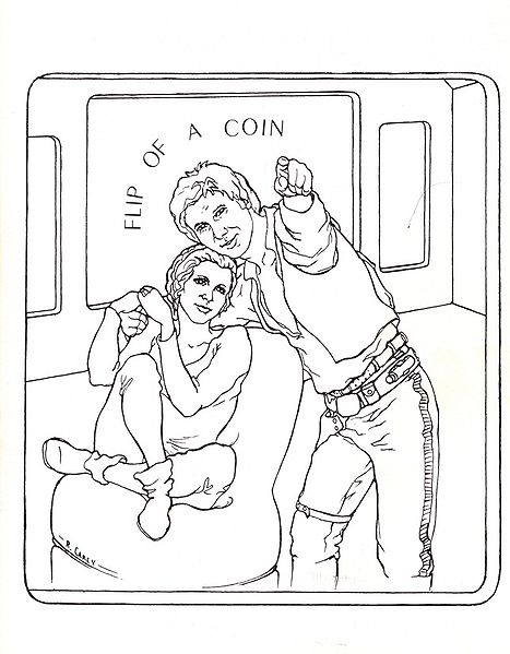 FLIP OF A COIN magazine side cover Issue 9 August 1986