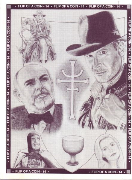 FLIP OF A COIN magazine side cover Issue 14 October 1990
