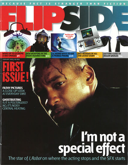 FLIP SIDE magazine side cover Issue 1 February 2005