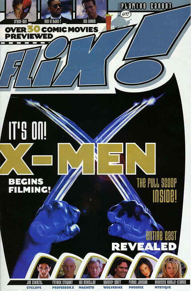 FLIX (WIZARD) magazine side cover Issue 1   1999