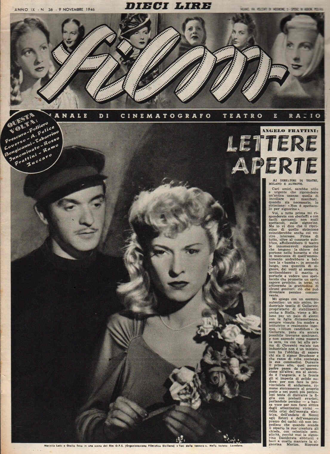 FILM (1938-50) magazine side cover Issue 36 9 November 1946