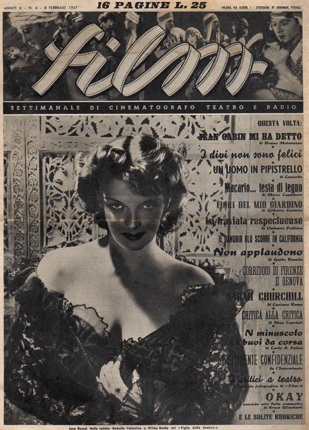 FILM (1938-50) magazine side cover Issue 6 8 February 1947
