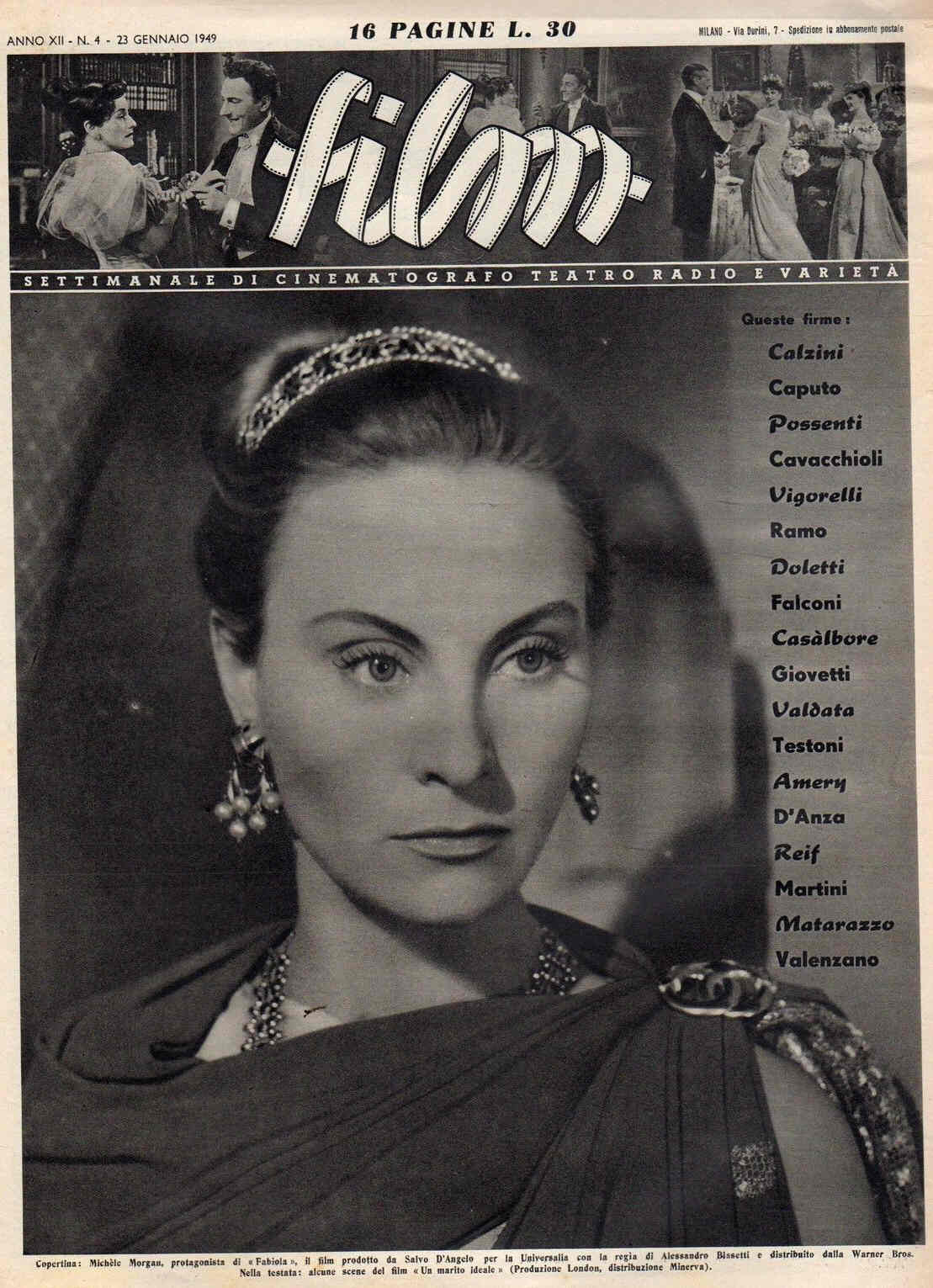 FILM (1938-50) magazine side cover Issue 4 23 January 1949