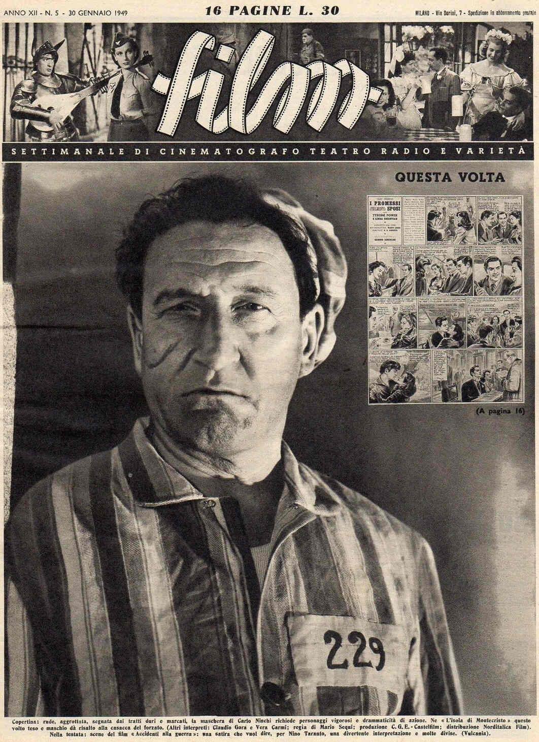 FILM (1938-50) magazine side cover Issue 5 30 January 1949