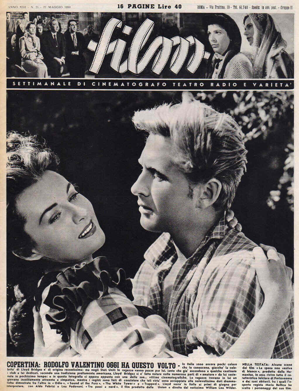 FILM (1938-50) magazine side cover Issue 21 27 May 1950