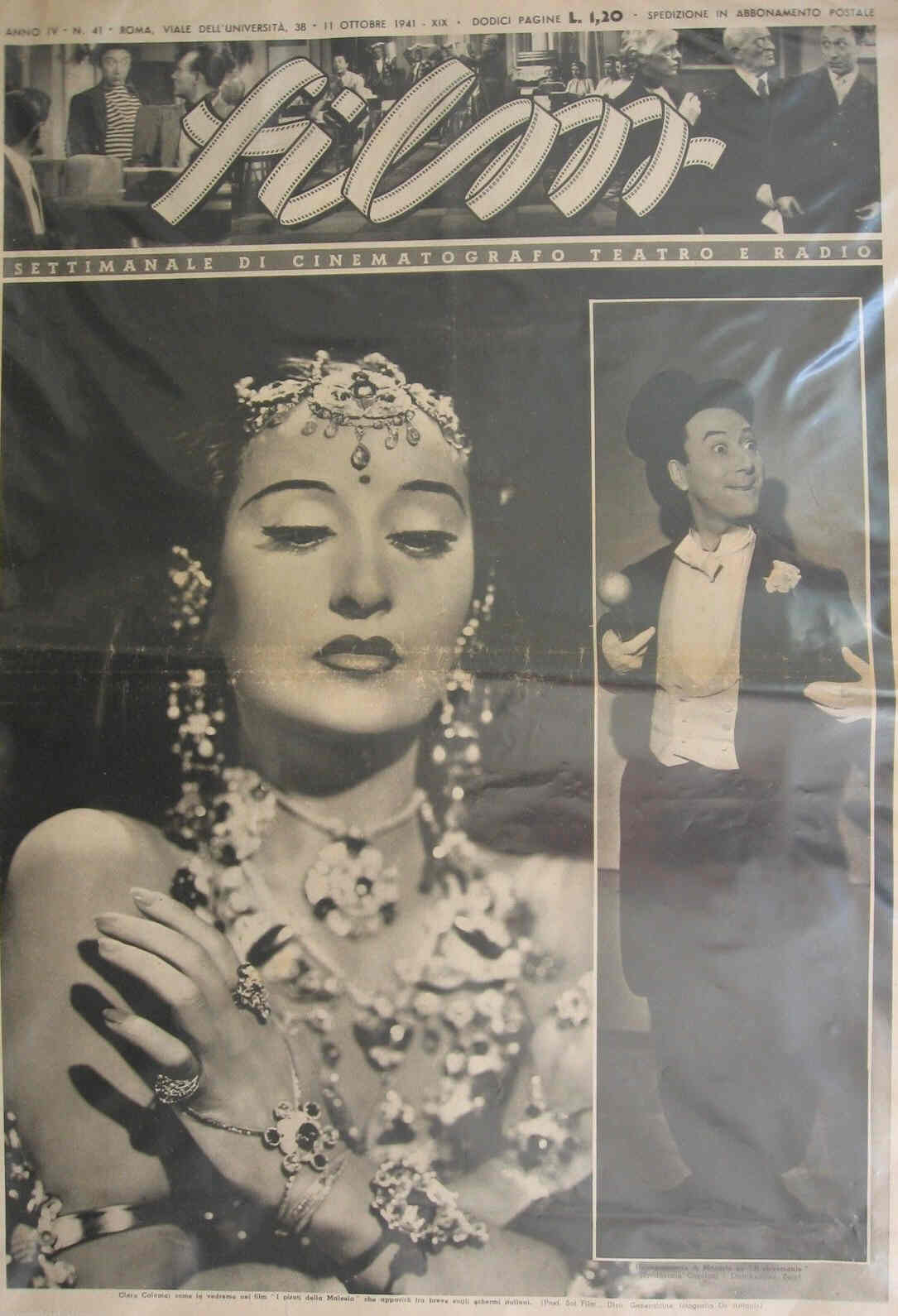 FILM (1938-50) magazine side cover Issue 41 11 October 1941