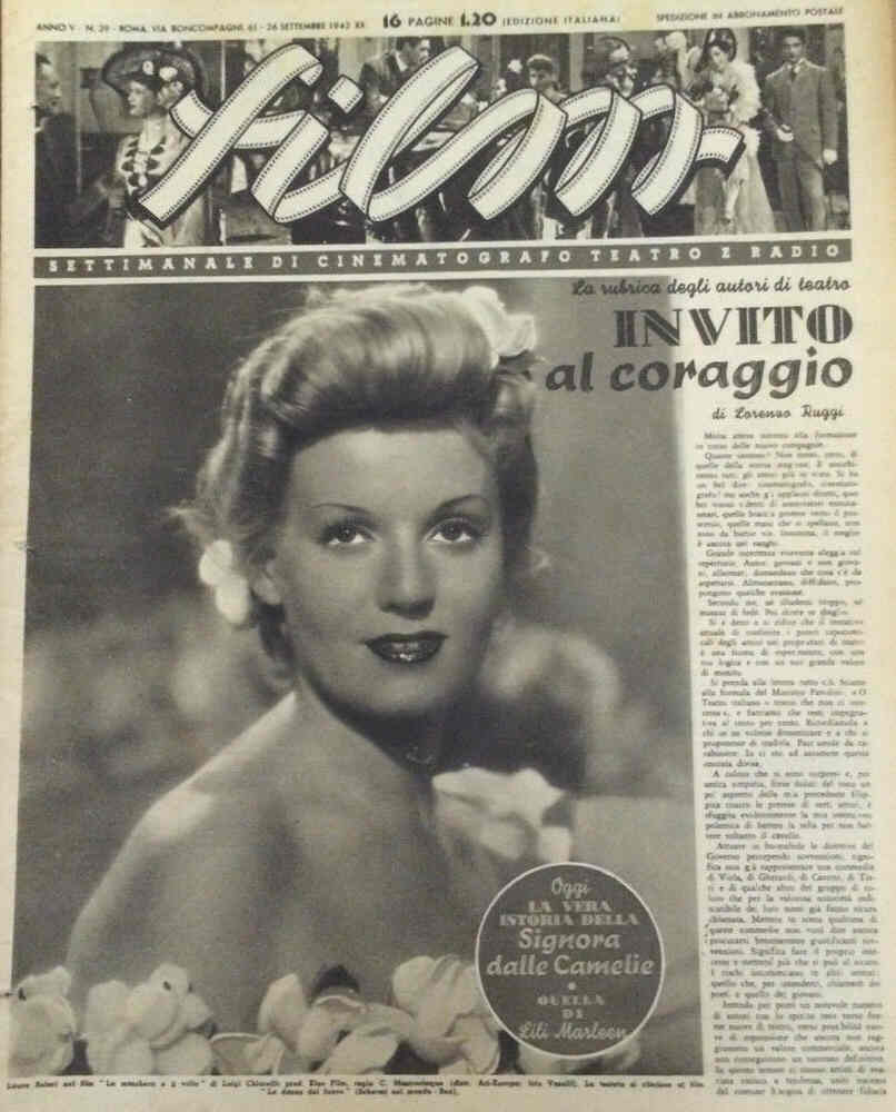 FILM (1938-50) magazine side cover Issue 39 26 September 1942