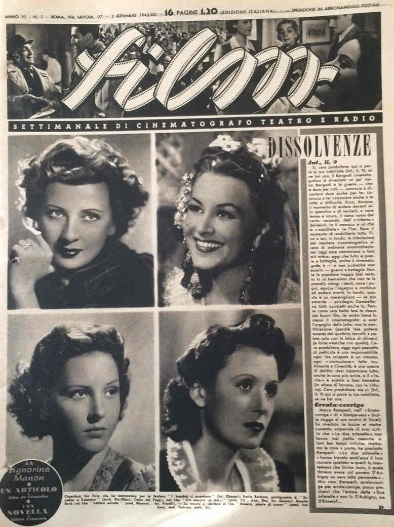 FILM (1938-50) magazine side cover Issue 1 2 January 1943