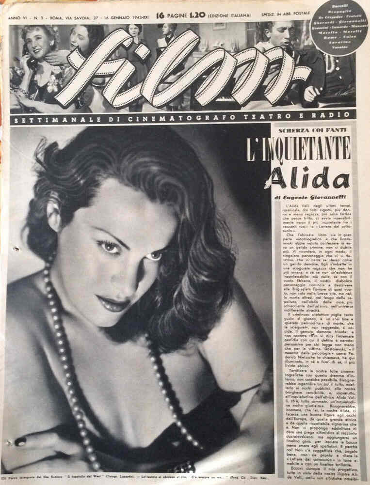 FILM (1938-50) magazine side cover Issue 3 16 January 1943