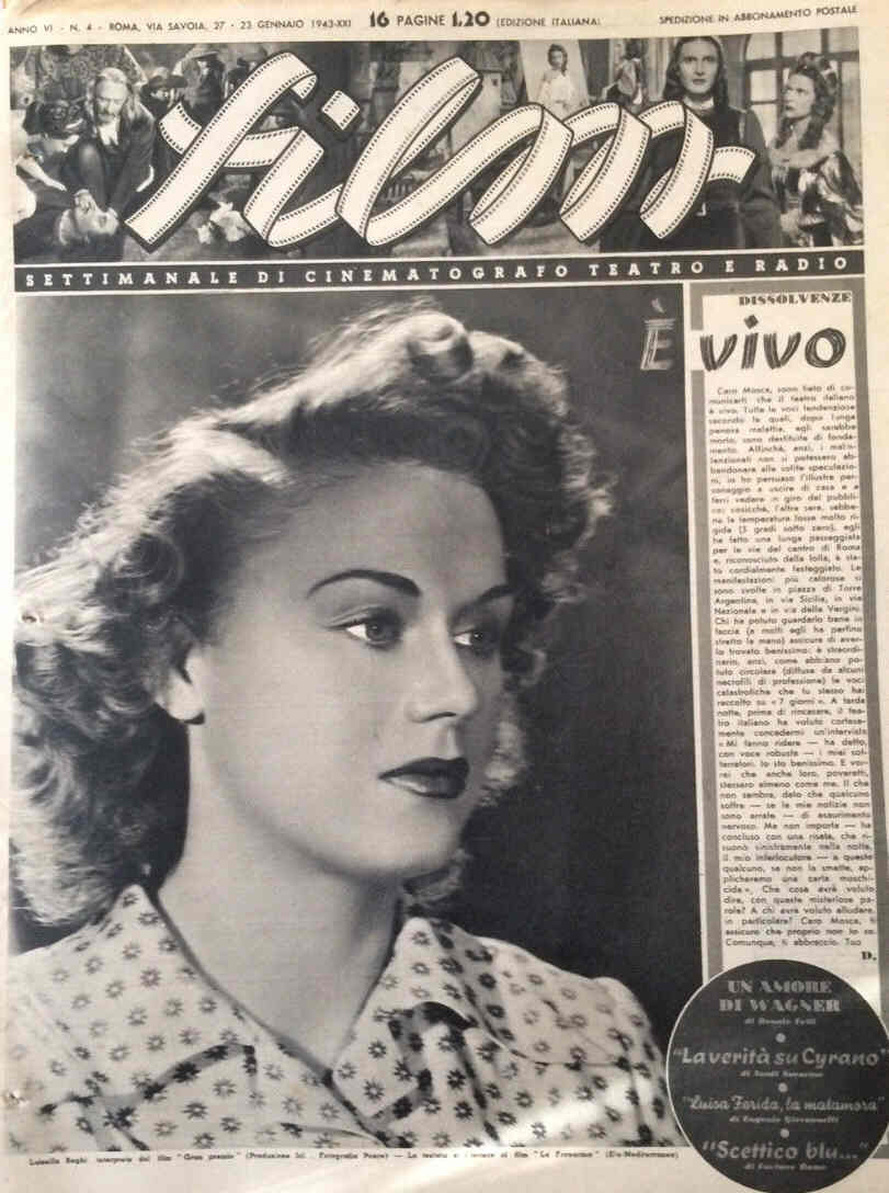 FILM (1938-50) magazine side cover Issue 4 23 January 1943