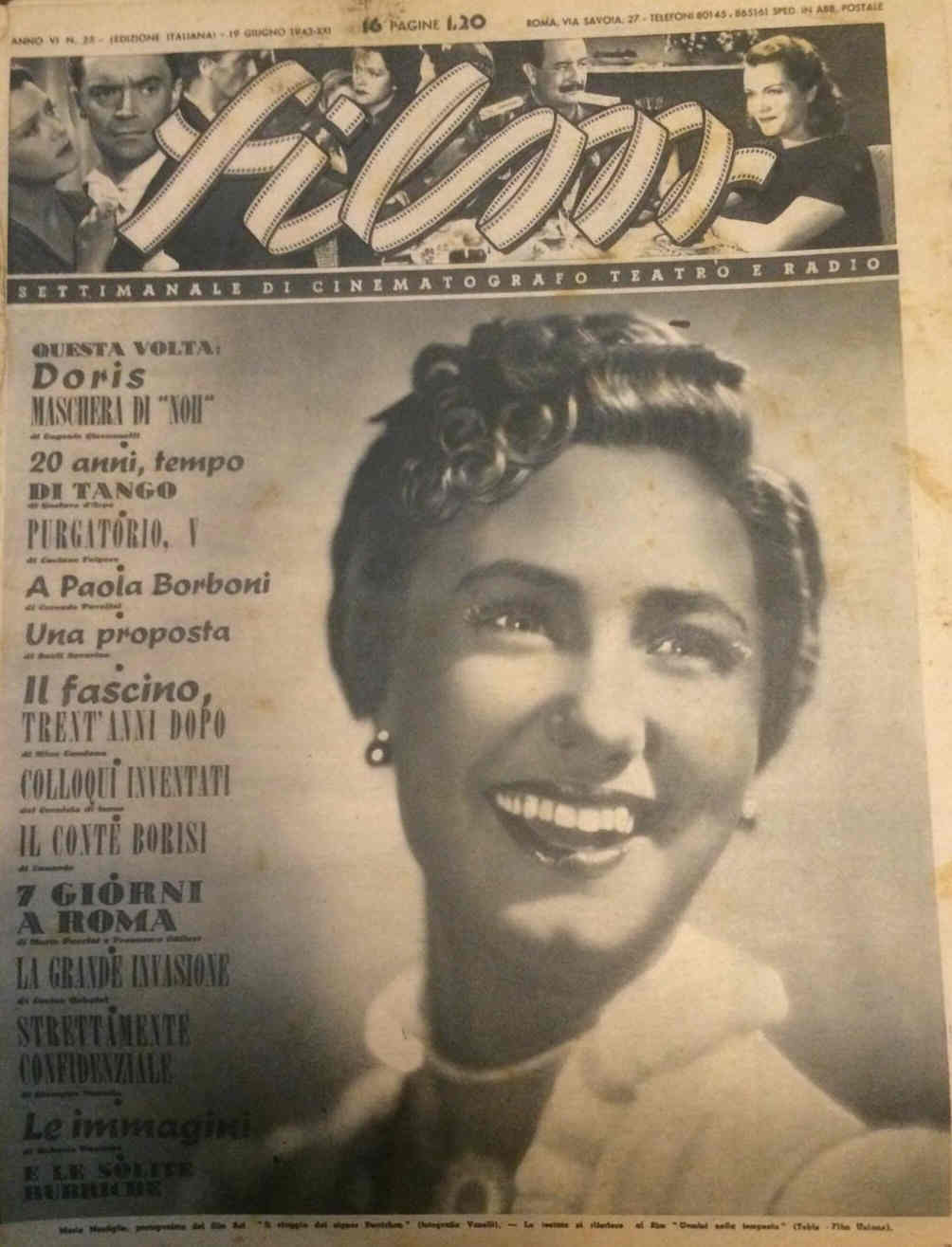 FILM (1938-50) magazine side cover Issue 25 19 June 1943