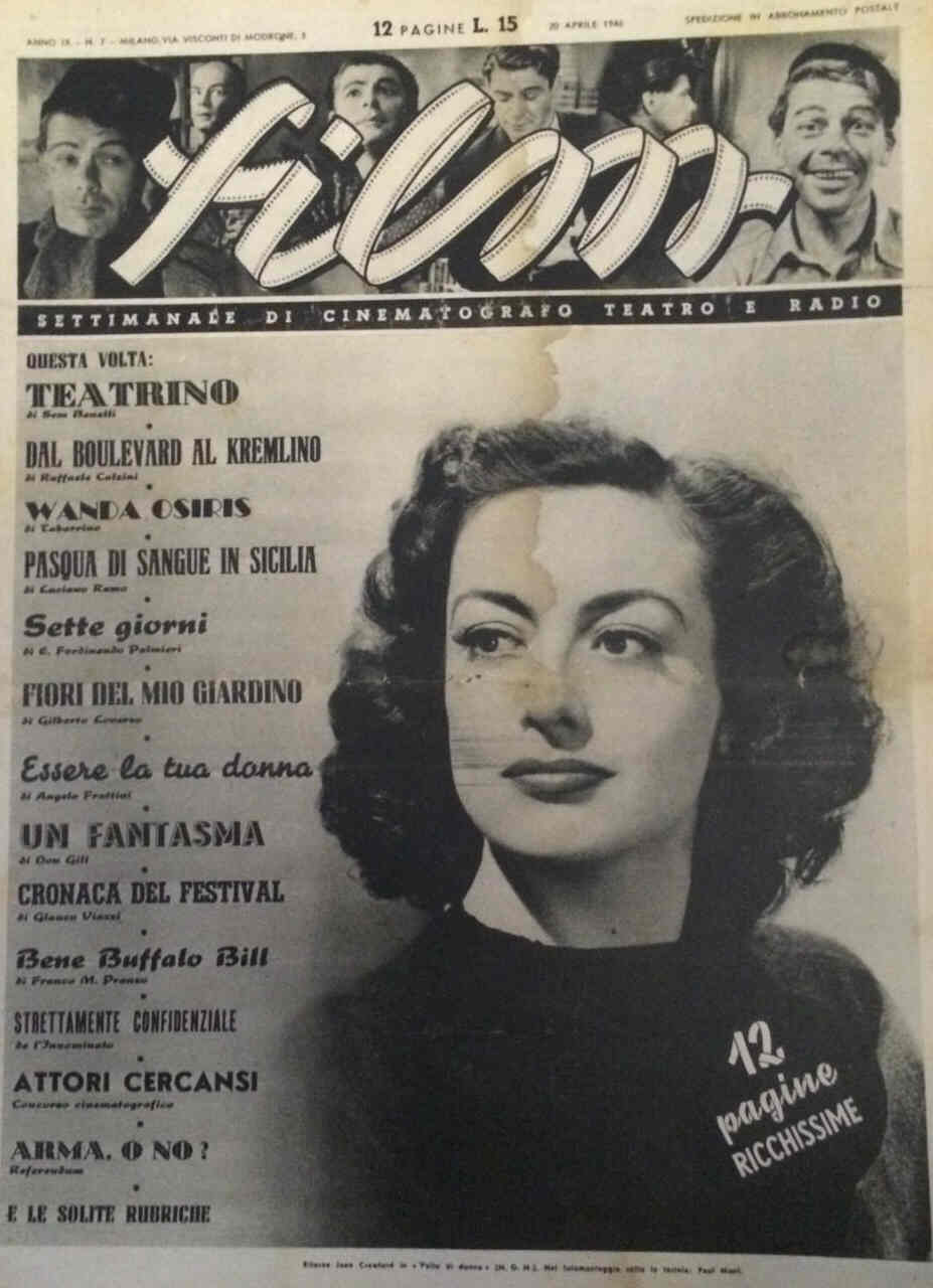 FILM (1938-50) magazine side cover Issue 7 20 April 1946