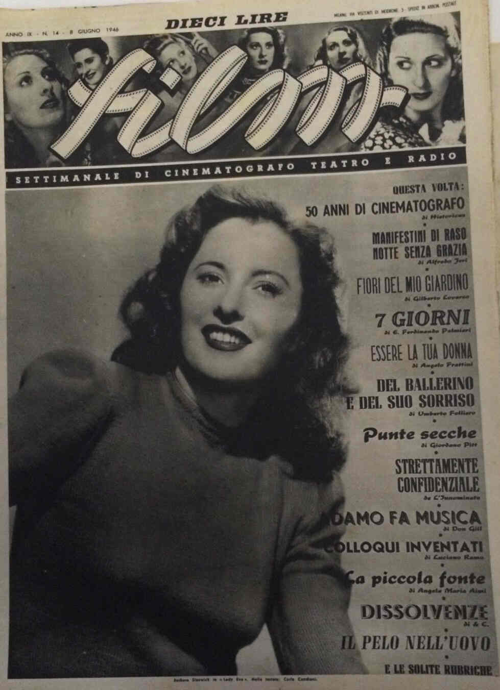 FILM (1938-50) magazine side cover Issue 14 8 June 1946