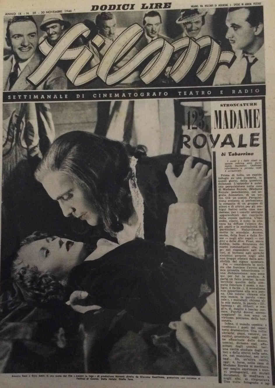 FILM (1938-50) magazine side cover Issue 39 30 November 1946