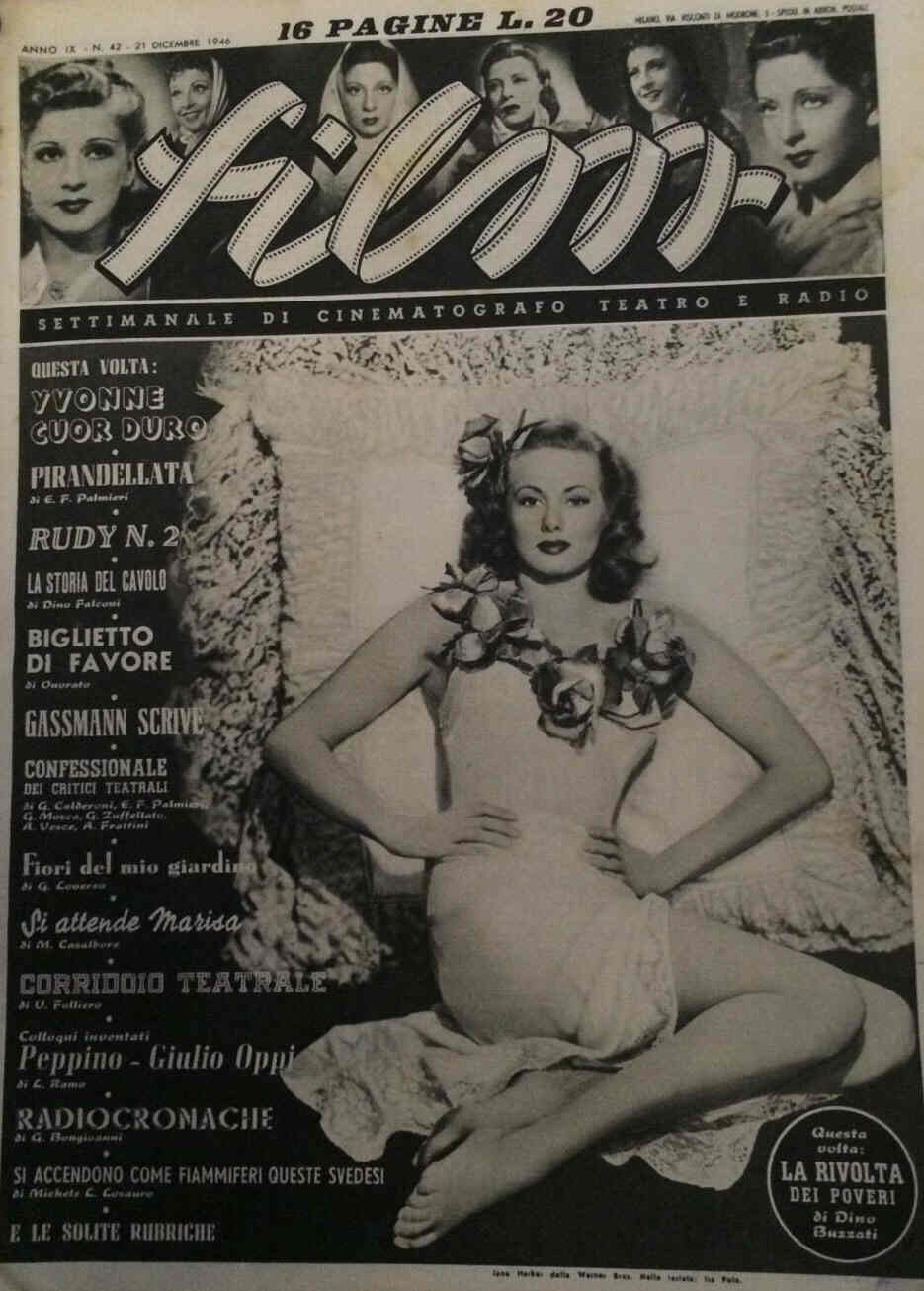 FILM (1938-50) magazine side cover Issue 42 21 December 1946