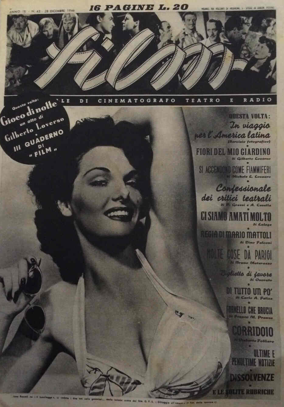 FILM (1938-50) magazine side cover Issue 43 28 December 1946