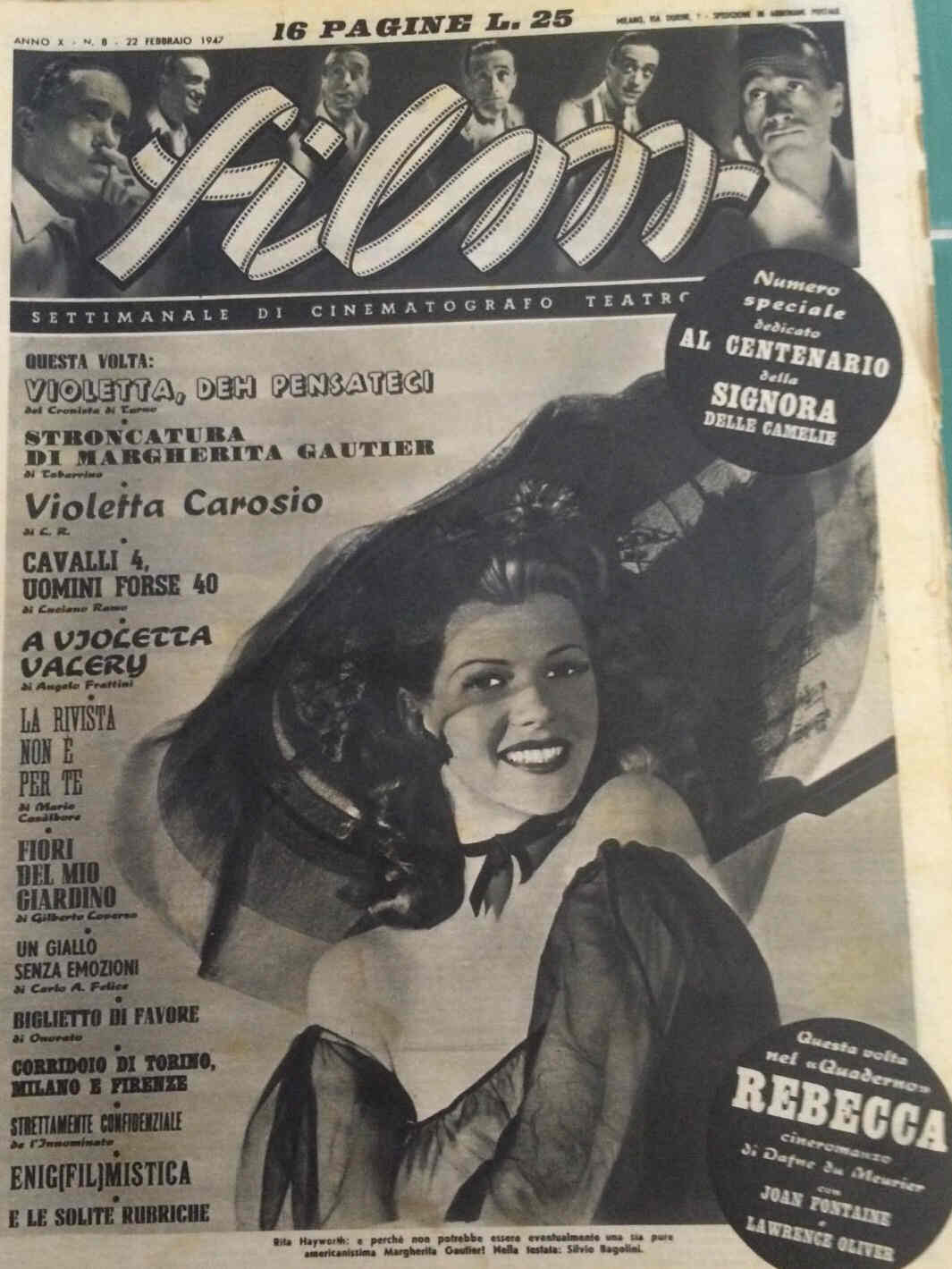 FILM (1938-50) magazine side cover Issue 8 22 February 1947