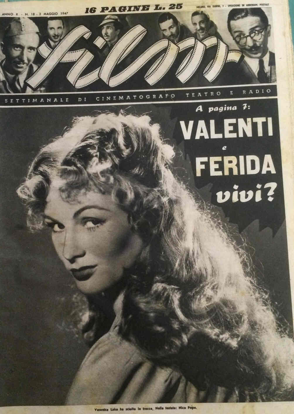 FILM (1938-50) magazine side cover Issue 18 3 May 1947