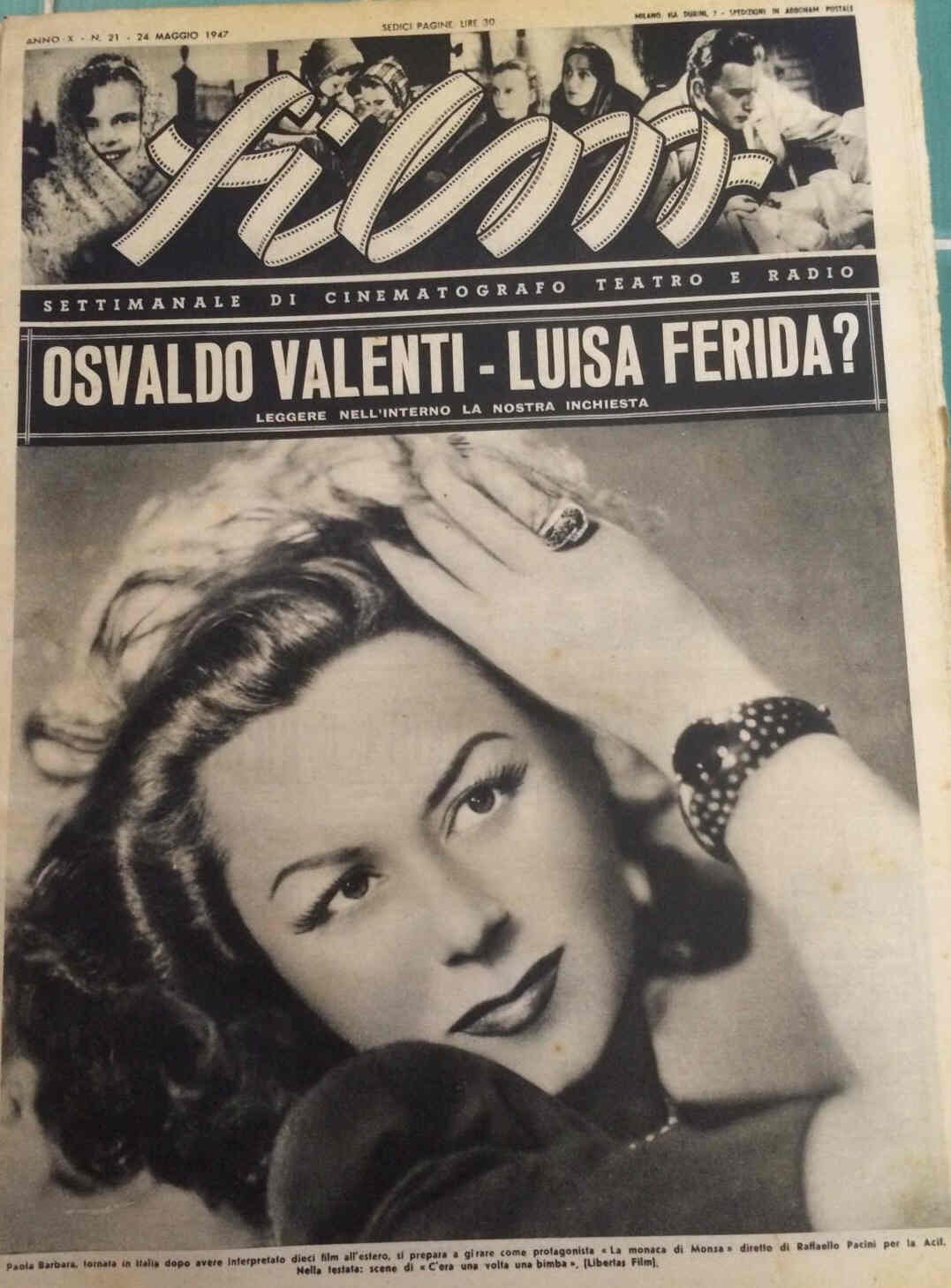 FILM (1938-50) magazine side cover Issue 21 24 May 1947
