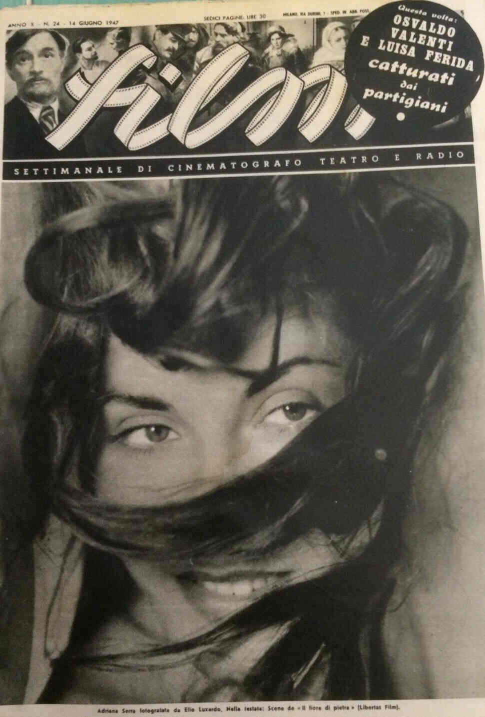 FILM (1938-50) magazine side cover Issue 24 14 June 1947