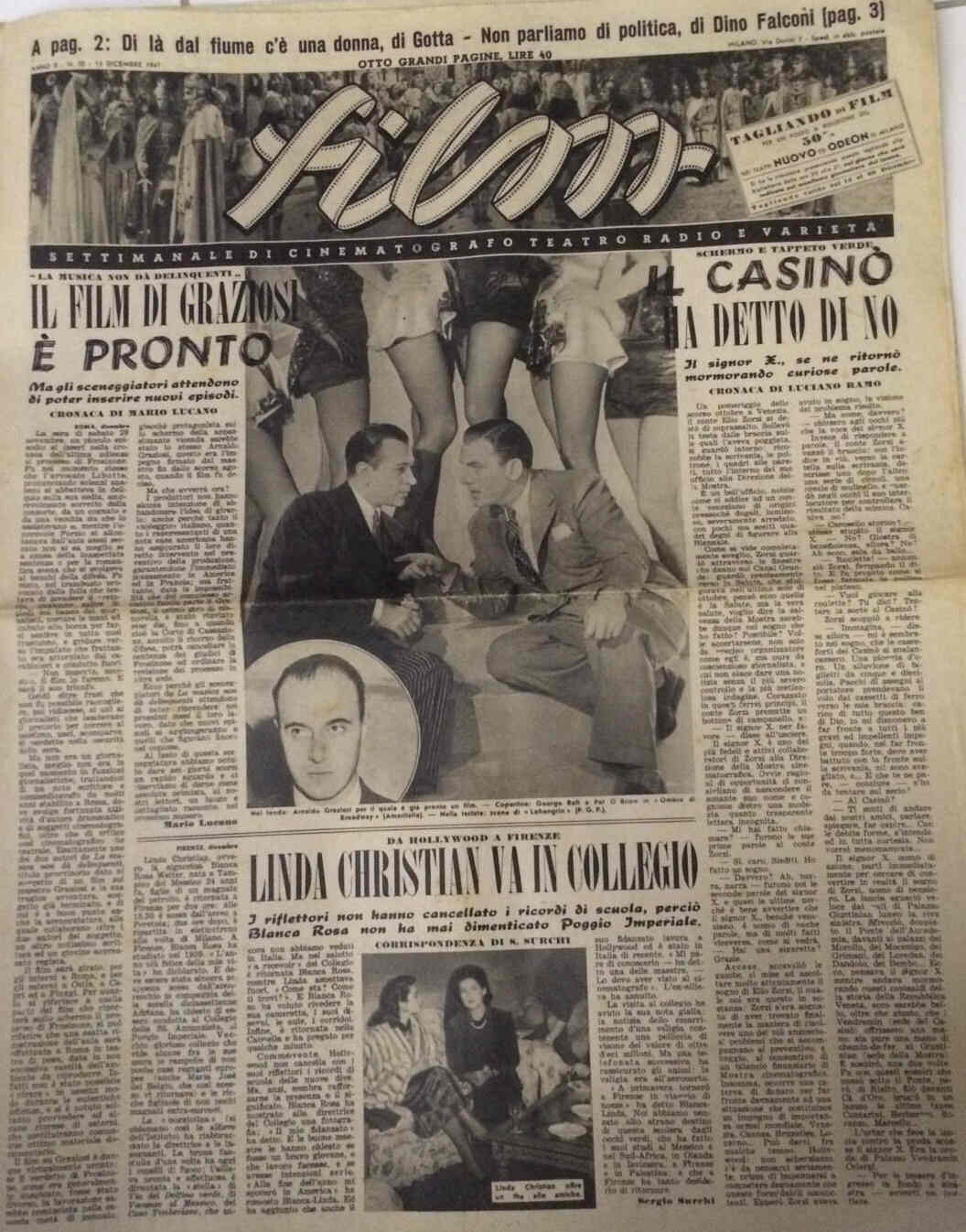 FILM (1938-50) magazine side cover Issue 50 13 December 1947