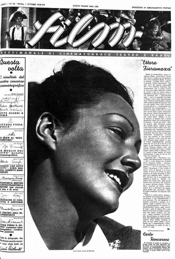 FILM (1938-50) magazine side cover Issue 36 1 October 1938