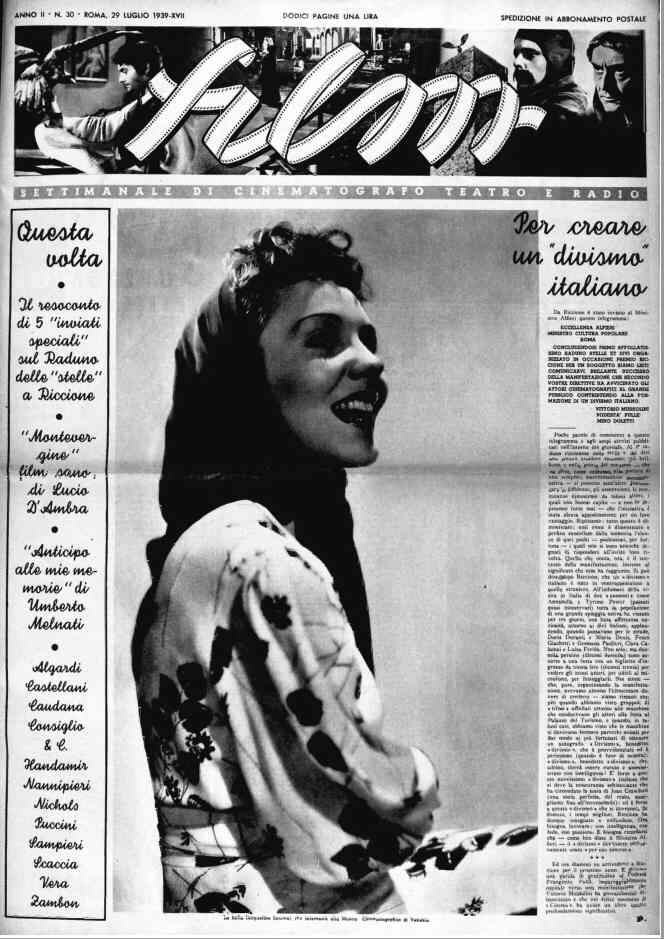 FILM (1938-50) magazine side cover Issue 30 29 July 1939