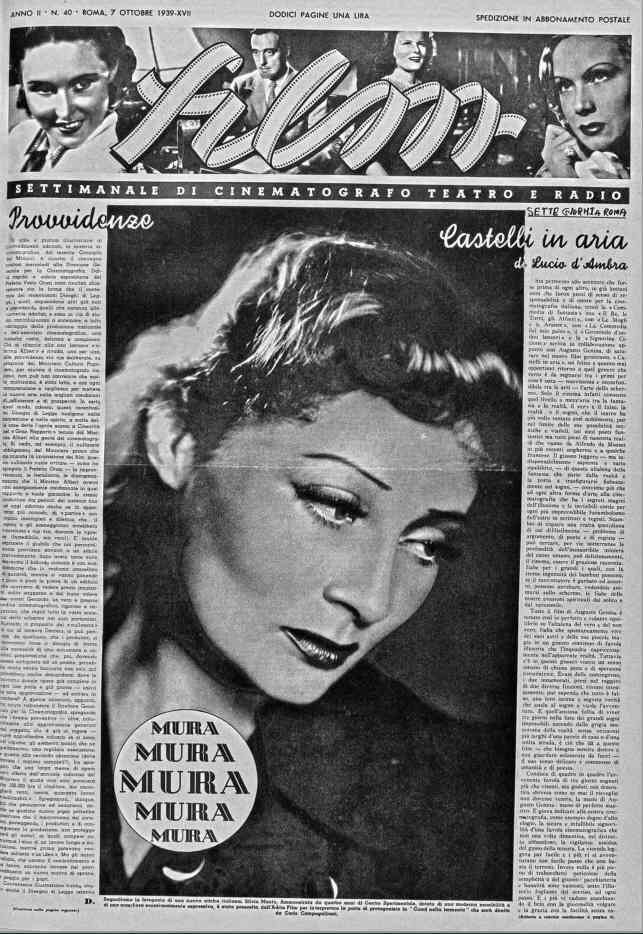 FILM (1938-50) magazine side cover Issue 40 7 October 1939