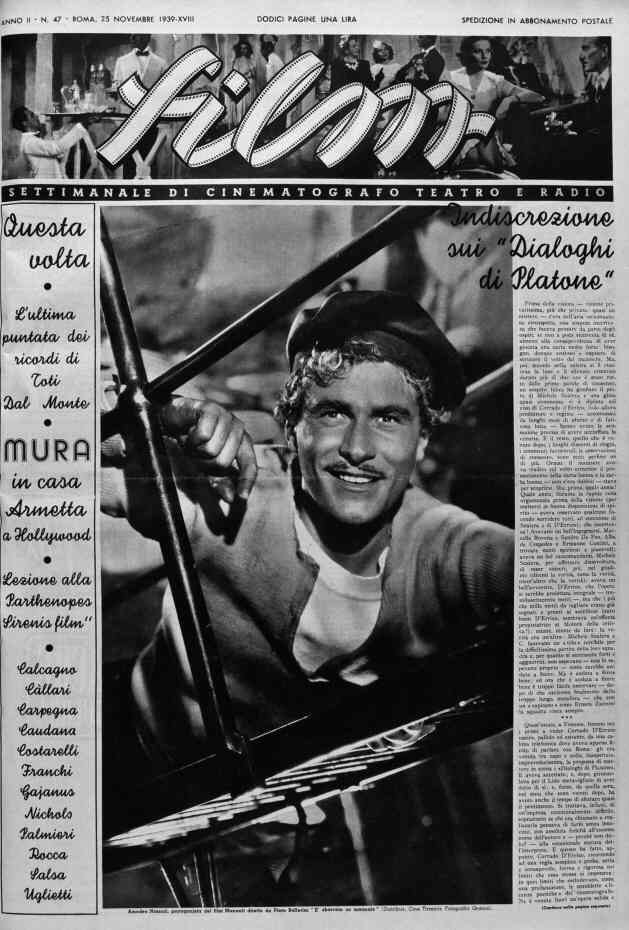 FILM (1938-50) magazine side cover Issue 47 25 November 1939