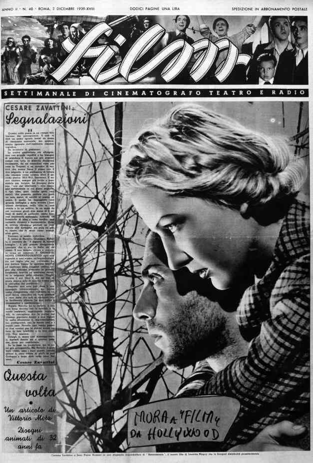 FILM (1938-50) magazine side cover Issue 48 2 December 1939
