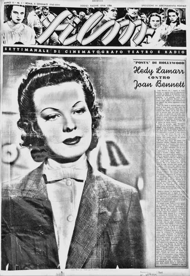 FILM (1938-50) magazine side cover Issue 1 6 January 1940