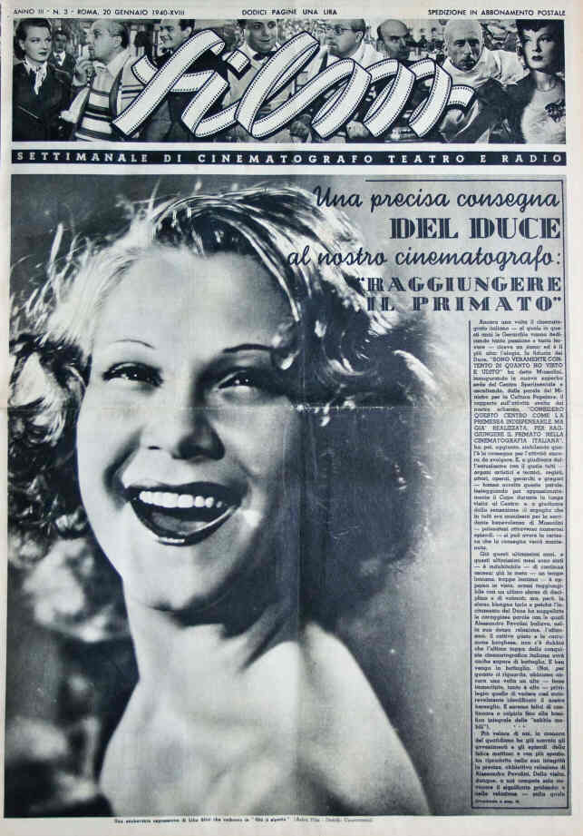 FILM (1938-50) magazine side cover Issue 3 20 January 1940