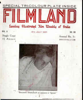 FILM LAND  magazine side cover Issue 69 4 July 1931