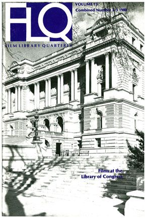 FILM LIBRARY QUARTERLY magazine side cover  Vol 13 # 2/3  1980