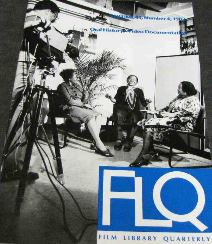 FILM LIBRARY QUARTERLY magazine side cover  Vol 15 # 4  1982